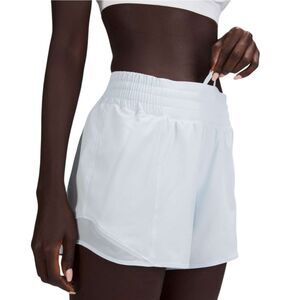 Lululemon Hotty Hot High-Rise Short 4" Powder Blue